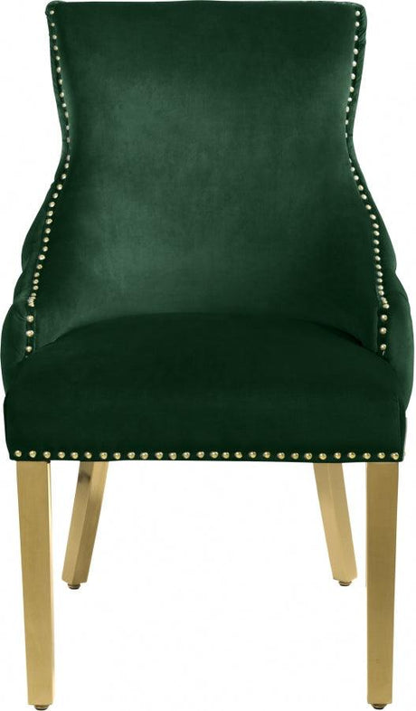 Meridian Furniture - Tuft Velvet Dining Chair In Green (Set Of 2) - 730Green-C