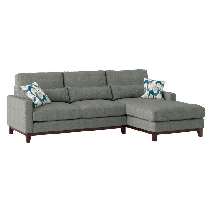 Homelegance - Greerman 2-Piece Sectional With Right Chaise - 9890Gy*Sc