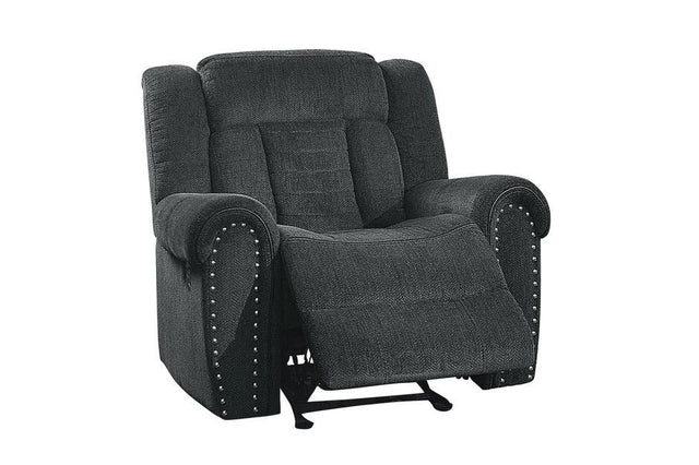 Homelegance - Nutmeg Charcoal Glider Reclining Chair - 9901Cc-1