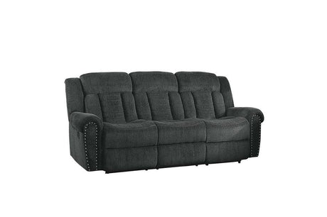 Homelegance - Nutmeg Charcoal Double Reclining Sofa - 9901Cc-3