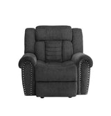 Homelegance - Nutmeg Charcoal Glider Reclining Chair - 9901Cc-1