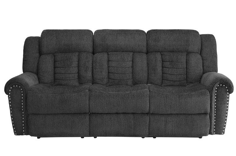 Homelegance - Nutmeg Charcoal Double Reclining Sofa - 9901Cc-3