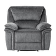Muirfield Reclining Chair In Gray 9913-1 | Homelegance