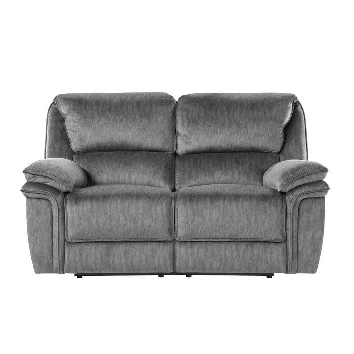Homelegance - Muirfield Double Reclining Love Seat In Gray - 9913-2Wc