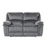 Homelegance - Muirfield Double Reclining Love Seat In Gray - 9913-2Wc