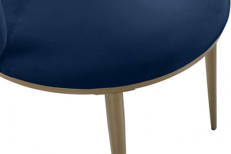 Meridian Furniture - Skylar Velvet Dining Chair Set Of 2 In Navy - 965Navy-C