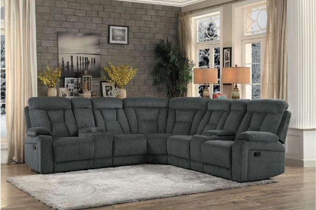 Homelegance - Rosnay Gray 3 Piece Sectional - 9914-Sc