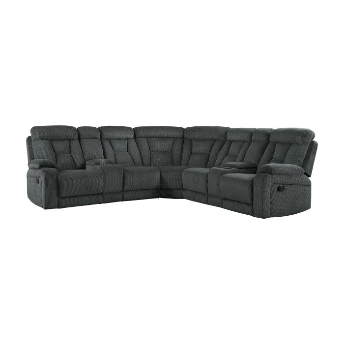 Homelegance - Rosnay Gray 3 Piece Sectional - 9914-Sc