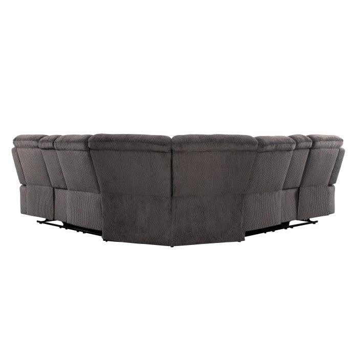 Homelegance - Rosnay Chocolate 3 Piece Sectional - 9914Ch-Sc