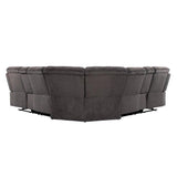 Homelegance - Rosnay Chocolate 3 Piece Sectional - 9914Ch-Sc