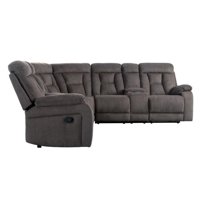 Homelegance - Rosnay Chocolate 3 Piece Sectional - 9914Ch-Sc