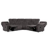 Homelegance - Rosnay Chocolate 3 Piece Sectional - 9914Ch-Sc