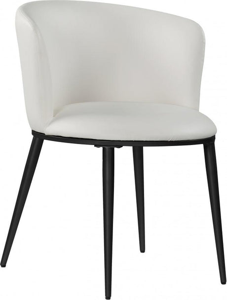 Meridian Furniture - Skylar Faux Leather Dining Chair Set Of 2 In White - 966White-C