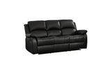 Homelegance - Clarkdale Black 3 Piece Living Room Set - 9928Blk-3-2-1