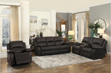 Homelegance - Clarkdale Dark Brown Double Glider Reclining Love Seat With Center Console - 9928Dbr-2