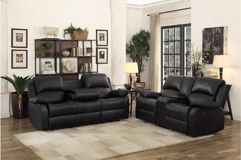 Homelegance - Clarkdale Black 2 Piece Sofa Set - 9928Blk-3-2