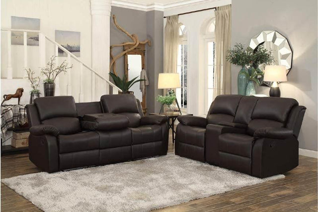 Homelegance - Clarkdale Dark Brown 2 Piece Sofa Set - 9928Dbr-3-2