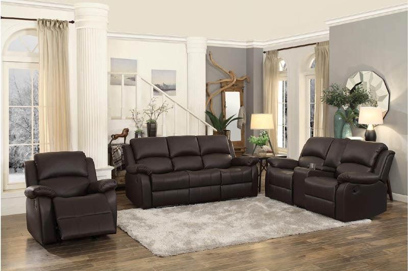 Homelegance - Clarkdale Dark Brown 3 Piece Living Room Set - 9928Dbr-3-2-1