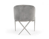 Modrest Mancos Modern Grey Velvet Accent Chair - Home Elegance USA