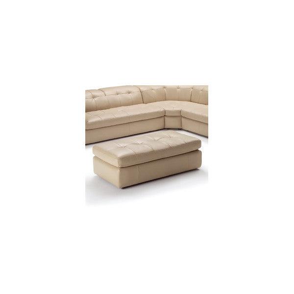 J&M Furniture - 397 Italian Leather Ottoman In Beige Color - 17544291-Ott