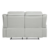 Darwan Double Lay Flat Reclining Loveseat In Light Grey 9999Gy - 2 | Homelegance | Home Elegance USA