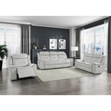 Darwan Double Lay Flat Reclining Loveseat In Light Grey 9999Gy - 2 | Homelegance | Home Elegance USA