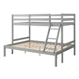 Twin over full bunk bed (Gray) ( old sku: WF193722AAE ) - Home Elegance USA