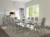 ACME Francesca Side Chair (Set-2) in Silver PU & Champagne 62082 - Home Elegance USA