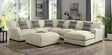 Kaylee - U-Shaped Sectional Right Side - Beige