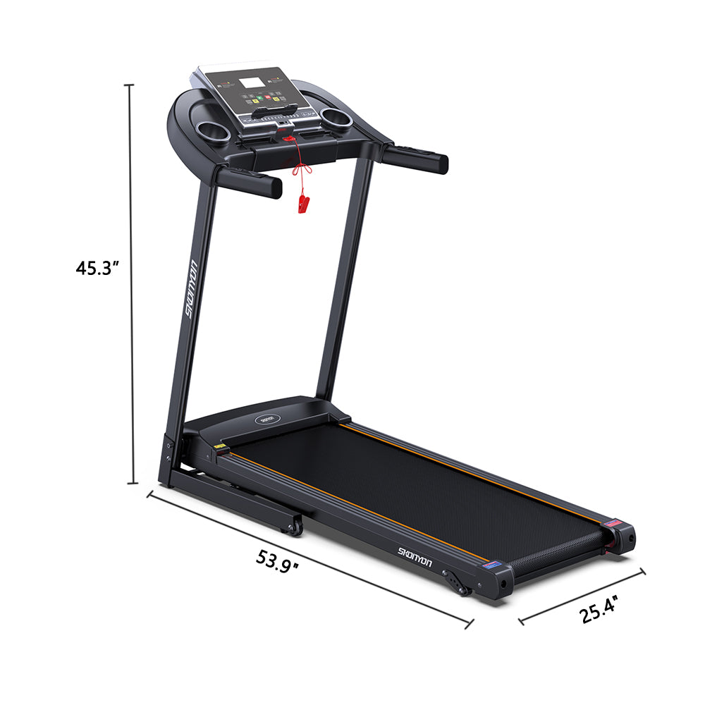 Multi-Functional Folding Treadmill for Home Gym Exercise Electric Treadmill with 15% Incline Treadmill