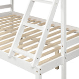 Twin over full bunk bed (White) ( old sku : WF193722AAK ） - Home Elegance USA