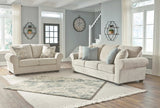 Haisley - Ivory - 4 Pc. - Sofa, Loveseat, Chair And A Half, Ottoman - Home Elegance USA