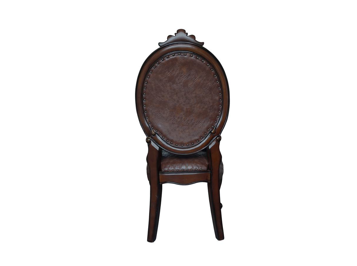 ACME Versailles  Side Chair (Set-2), Cherry Finish DN01392 - Home Elegance USA