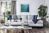 Ornella - Sectional - Light Gray / Blue - Home Elegance USA