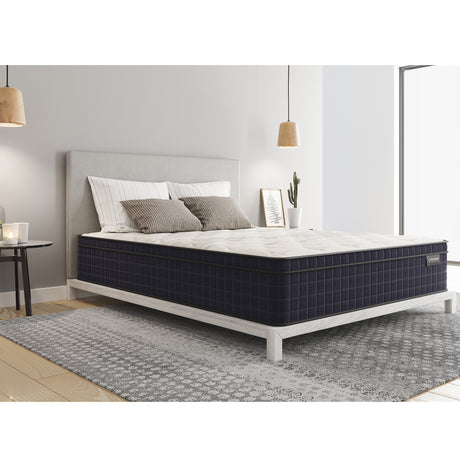 Cal King - Nina Copper Hybrid Euro - Top 12.5" - Medium Feel | Home Elegance USA