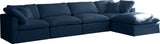 Plush - Cloud Modular Sectional - Navy - Modern & Contemporary - Home Elegance USA