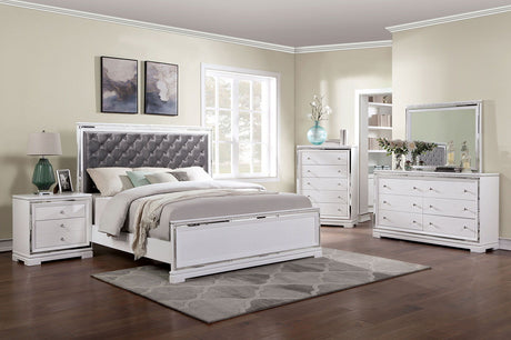 Winterthur - Queen Bed & 1 Nightstand & Dresser & Mirror - Home Elegance USA