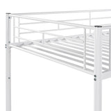 Twin Over Twin Metal Bunk Bed (White)( old sku: MF189201KAA ) - Home Elegance USA