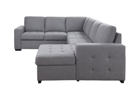 Nardo - Sectional Sofa - Gray Fabric - Home Elegance USA