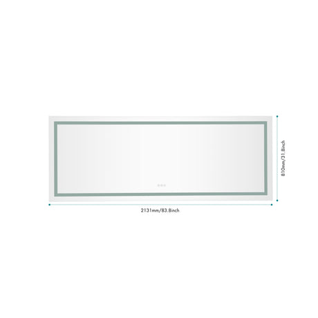 LTL needs to consult the warehouse address84*32 LED Lighted Bathroom Wall Mounted Mirror with High Lumen+Anti-Fog Separately Control+Dimmer Function