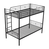 Twin Over Twin Metal Bunk Bed (Black) ( old sku: MF189201BAA ) - Home Elegance USA