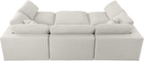 Serene - Cloud Modular Sectional 6 Piece - Cream - Home Elegance USA