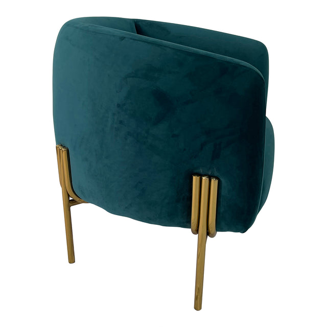 Dark Slate Grey and Gold Sofa Chair - Home Elegance USA