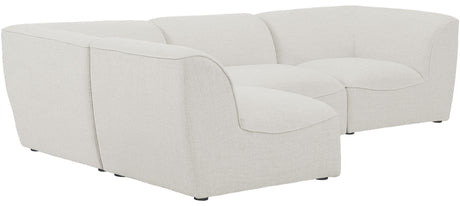 Miramar - Modular Sectional 4 Piece - Cream - Home Elegance USA