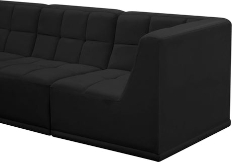 Relax - Modular Sectional 4 Piece - Black - Home Elegance USA