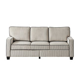 Living Room Sofa with Storage Beige Corduroy - Home Elegance USA