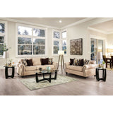 Kailyn - Sofa & Loveseat - Sand / Brown - Home Elegance USA