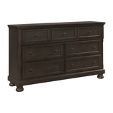 Traditional Design Bedroom Furniture 1pc Dresser of 7x Drawers Grayish Brown Finish Wooden Furniture - Home Elegance USA