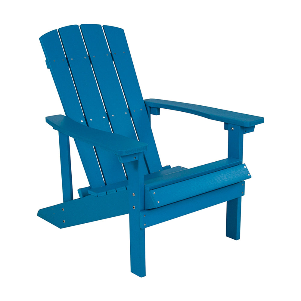 Charlestown All-Weather Adirondack Chair in Blue Faux Wood - Home Elegance USA