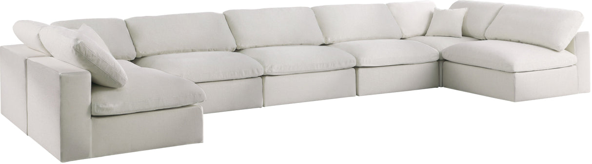 Serene - Cloud Modular Sectional 7 Piece - Cream - Home Elegance USA